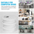 2" White Desk Grommet with Bi-Metal Hole Saw, Plastic Cable Hole Cover for Desktop Cord Management, 7 Pieces