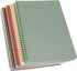 Yansanido Spiral Notebook, 4 Pcs B5 Thick Plastic Hardcover, 9.8x6.9 Inch, 80 Sheets Journal for School Office