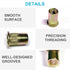 Trivd Frol 520pcs 6-32 8-32 10-24 1/4"-20 5/16"-18 3/8"-16 M3 M4 M5 M6 M8 M10 Rivet Nut Tool Kit, SAE & Metric Rivet