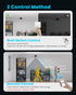 80W 8000LM, 360 Bulb (1 Pack) Motion Sensor Garage Light Deformable LED Shop Light with Remote Control and Detection