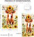 HTSAHKV 3 5 Inch Sunflower Highland Cow Wall Plate Light Switch Cover Single Gang Outlet Faceplate Print Plate Cover X