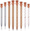 Outus Pineapple Pens, Metal Ballpoint Rose Gold Pens for Graduate Back to School Gifts, 1.0 mm (8 Pieces)