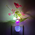 1W Plug-in Night Light with Auto Light Sensor, RGB LED Mushroom Night Light Wall Based Flower Lamp Energy Efficient