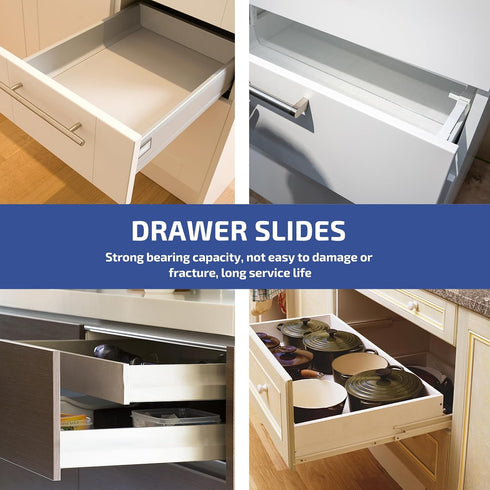 2pcs 17mm 246mm Wide Miniature Drawer Slide Rail, Steel Ball Bearing Cabinet Slide, Dual-Direction Furniture Rail