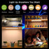 Closet 3-Color Dimmable Counter (2, 8 inch) Motion Sensor Under Cabinet Lighting-Magnetic Rechargeable Lights