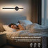 Dimmable 350Rotate, 24 Inch 1 Pack) Battery Operated Wall Sconce, Rechargeable Wall Lights with Remote Control, LED