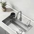 AUNMAS Glass Rinser for Kitchen Sinks, High Pressure Cup Washer Cleaner Sink Attachment Washer Baby Bottle, Glass Cup