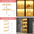 Closet 4PCS 20inch 2700K WOBANE LED Shelf Light, LED Light Kit, Pre-Cut Strip Bars, Designed for Shelves,Display Case
