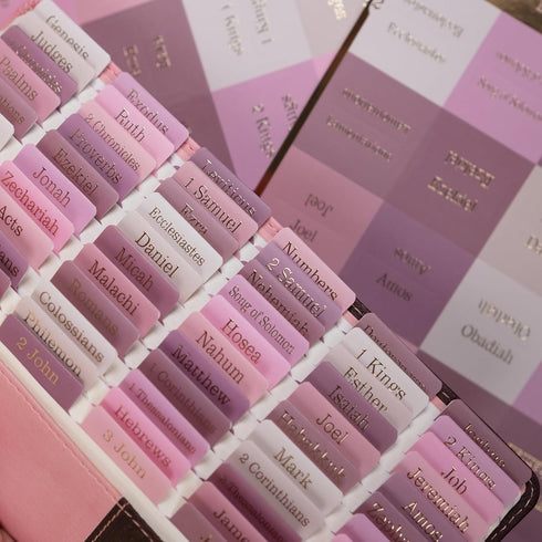 UPAFEXXI -Laminated Bible Tabs for Women and Men (Gold Foil Embossed Lettering) Reposition