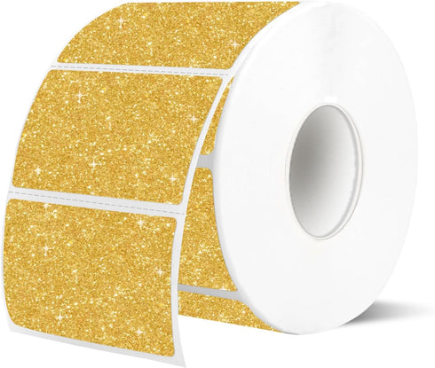 GUUDDAY 300Pcs Packaging Sparkling Thermal Label Oil and Water Adhesive Food Label Address for Retail Shipping Craft
