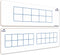SCRIBBLEDO Dry Erase Ten Frame Board 4" x 12" Double Sided for Kids to Visualize Base 10 Number Concepts