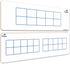 SCRIBBLEDO Dry Erase Ten Frame Board 4" x 12" Double Sided for Kids to Visualize Base 10 Number Concepts