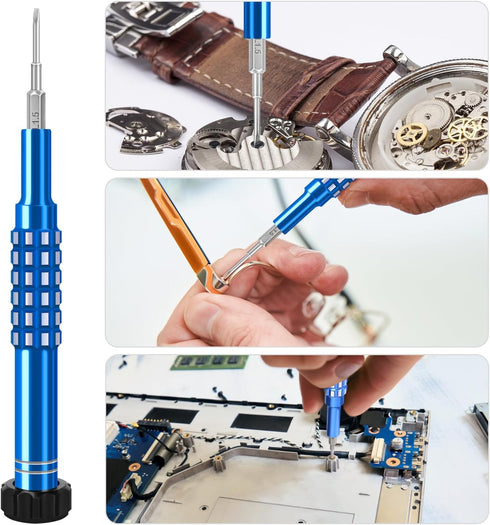 Small Phillips Screwdriver Set, Small Slotted Screwdrivers, 15 Piece Magnetic Repair Tool Kit for Computer, Laptops,