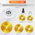 Inside Pipe Cutter for PVC Pipe, Cutter Tool Set with Scale Adjustable Depth Gauge, 5PCS Saw Blades and Hex Shank
