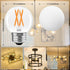 6 PACK G16.5 Bulbs 60 Dimmable 6W G16.5 Bulb, E26 Bulbs 60 2700K bulb CRI80+, AC120V, 600lm LED Watt, Globe LED Light