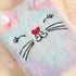 Lovely Animal Notebook Kids Plush Diary for Girls Women Teens Cute Cat Fuzzy Journal Writing Pad A6 Ruled 160 Pages by BOLLEY JOSS