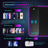 Large RGB Gaming Mouse Pad with Wireless Charging, LED Light, Non-Slip Rubber Base, Waterproof Desk Pad for Home Office