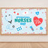 MADOO CITRUS 72 Feet Nurse Healthcare Workers Bulletin Board Borders for Nurse Day Party Decoration Doctor Appreciation