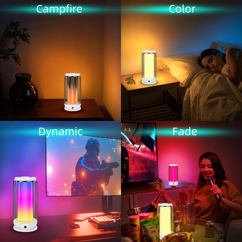Dimmable Setting, LUXSWAY Table Lamp with Remote Control, Beside Lamp for Bedrooms, Plug in Desk Lamp with Timer LED