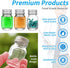 eispap 9Pcs 1oz 30 ml (9) Glass medicine bottles Glass Reagent Bottles Transparent Sample Jar,Wide Mouth,Screw Cap
