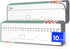 SCRIBBLEDO Dry Erase Number Line for Students, Small White Board Dry Erase Sheets for Classroom Supplies