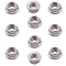M8 x 1.25mm Serrated Flange Hex Lock Nuts, SpzcdZa 25pcs 304 Stainless Steel Metric Hex Flange Lock Nuts