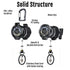 Upgraded Heavy Duty Retractable Keychain, MNGARISTA 2 Pack with Belt Clip & Carabiner, 31.5" Stainless Steel Cable