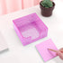 Rouidr Acrylic Sticky Note Holder - Glitter Memo Pad Dispenser, 3.94 x 3.94 Inch for Home & Office