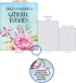 NobleWorks Jumbo Get Well Greeting Card (8.5 x 11 Inch) - Beautiful Feel Better Soon Group Notecard - Get Well Florals