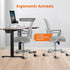 Sweetcrispy Home Office Managerial Executive Chair, Ergonomic Mesh Adjustable Swivel Mid-Back Chair with Comfortable