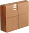 Heavy Duty Expandable File Pockets with Flap, Accordion Organizer for Office, School, Home, Letter Size Kraft