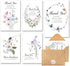 C2U Funeral Thank You Cards with Envelopes(20 Pack 4"x6"),Stickers & Message Inside