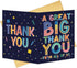 Qiliji Large Thank You Card from Team Group, Jumbo Gratitude Note Cards Gifts