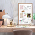 Magnetic Whiteboard for Wall, 24" x 18", Dry Erase Board with Natural Wood Frame for Home, Office, School