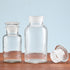 2 Packs 250ml Glass Reagent Bottle, Lab Wide Mouth Bottle with Glass Ground Stopper, Clear