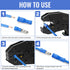 Qibaok Bullet Terminals Wire Connectors Kit, 200 PCS Female & Male Bullet Butt Insulated Waterproof