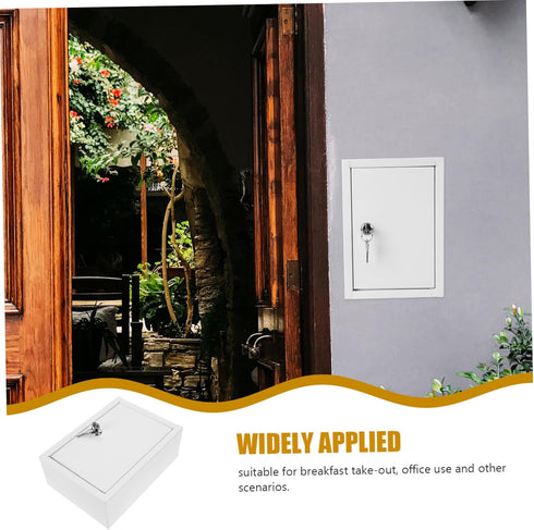KALLORY Wall Mounted Lockable Milk Box Durable and Stylish Milk Container for Home Office Multi Use Design for Milk
