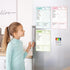 CLEVER CLEAN Magnetic Dry Erase Chore Chart, 8.5"x12" Behavior Responsibility Board for Kids, 6 Extra Fine Point