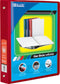 BAZIC 1.5" Red 3-Ring View Binder w/2-Pockets by BAZIC