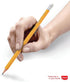 Maped Essentials Yellow Triangular Graphite #2 Pencils 12-Pack Presharpened