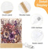 KNASNCHD Floral Design Pattern Night Light with Wood Base USB Interface Power Supply,Bedside Table Lamp Acrylic Home