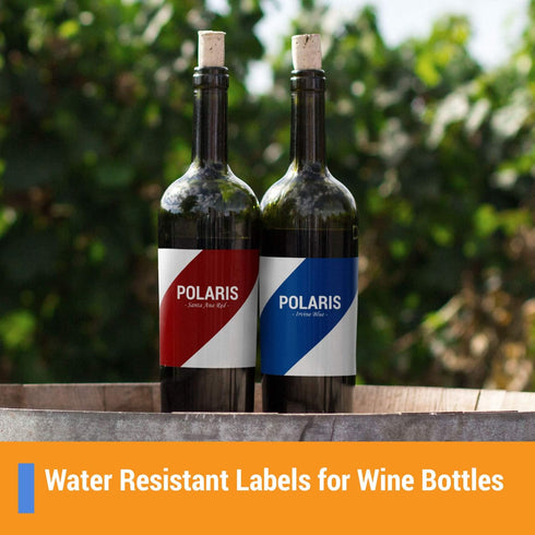 OfficeSmartLabels Rectangular Shipping/Wine Bottle Labels - 4-1/4 x 5-1/2 inch, 40 Labels, 10 Sheets