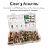 ieWeny Kit(278Pcs), 1/4"-20, 3/8"-16, 5/16"-18, #10-24, #8-32, #6-32UNC Set, Rivet Nut Assortment SAE Carbon Steel