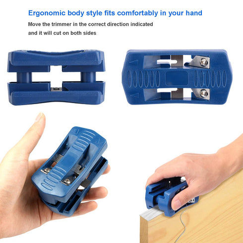 Edge Banding Trimmer - Mini Plastic PVC Plywood Melamine Wood Edge Band Cutter for Woodworking