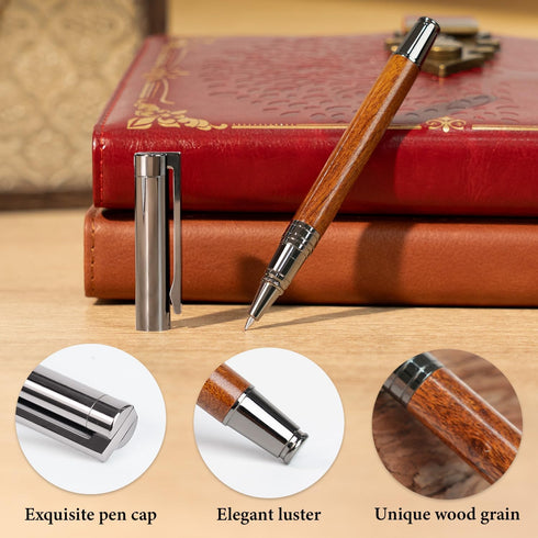 A5 260 8.6 5.8 WEMATE Locked Journal with Pen & Gift Box, Pages, Refillable, Hardcover Leather Password Notebook