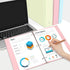 SUNEE 3 Ring Binder, 2 Inch, 2 Pack, Clear View, PVC-Free, Pink Binder for School or Office Supplies