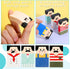 Mabor 4Pcs Cute Salaryman Erasers, Fun Bald Uncle Desk Novelty Erasers for Kids, Students, Office Supplies