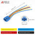 APIELE 22mm Momentary Push Button Switch – 12V Angel Eye LED Waterproof Stainless Steel Round Metal Self-Reset