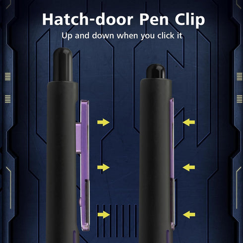 WRITECH Retractable Gel Ink Pens, Low Center of Gravity 0.7mm Multicolor Medium Point with Refills