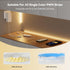 PAUTIX 2-Way Dimmer Google,14-Key 12-24V 3528/2835/5050/COB RF WiFi Smart Remote for Single Color LED Strip Lights,Work
